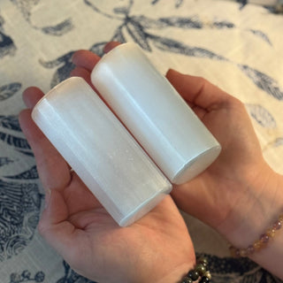 Selenite Harmonizer Set of 2 – Energy Alignment Tools - The Mystical Moon Online Store