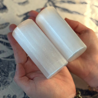 Selenite Harmonizer Set of 2 – Energy Alignment Tools - The Mystical Moon Online Store