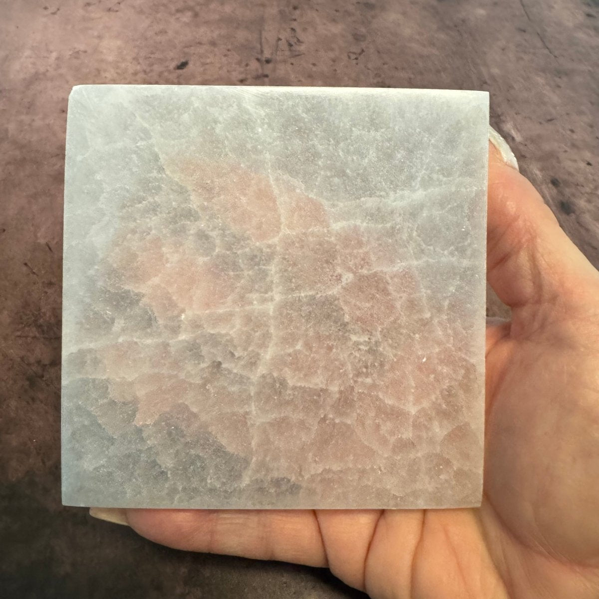 Selenite Square Charging Plate 4inch - The Mystical Moon Online Store