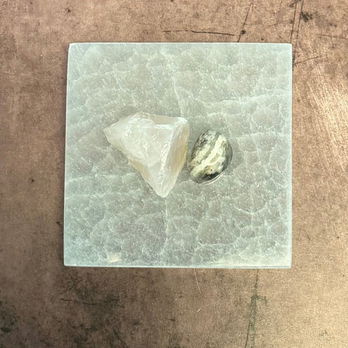Selenite Square Charging Plate 4inch - The Mystical Moon Online Store