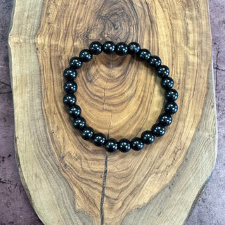 Shungite Beaded Bracelet 8mm – Protection & Grounding - The Mystical Moon Online Store