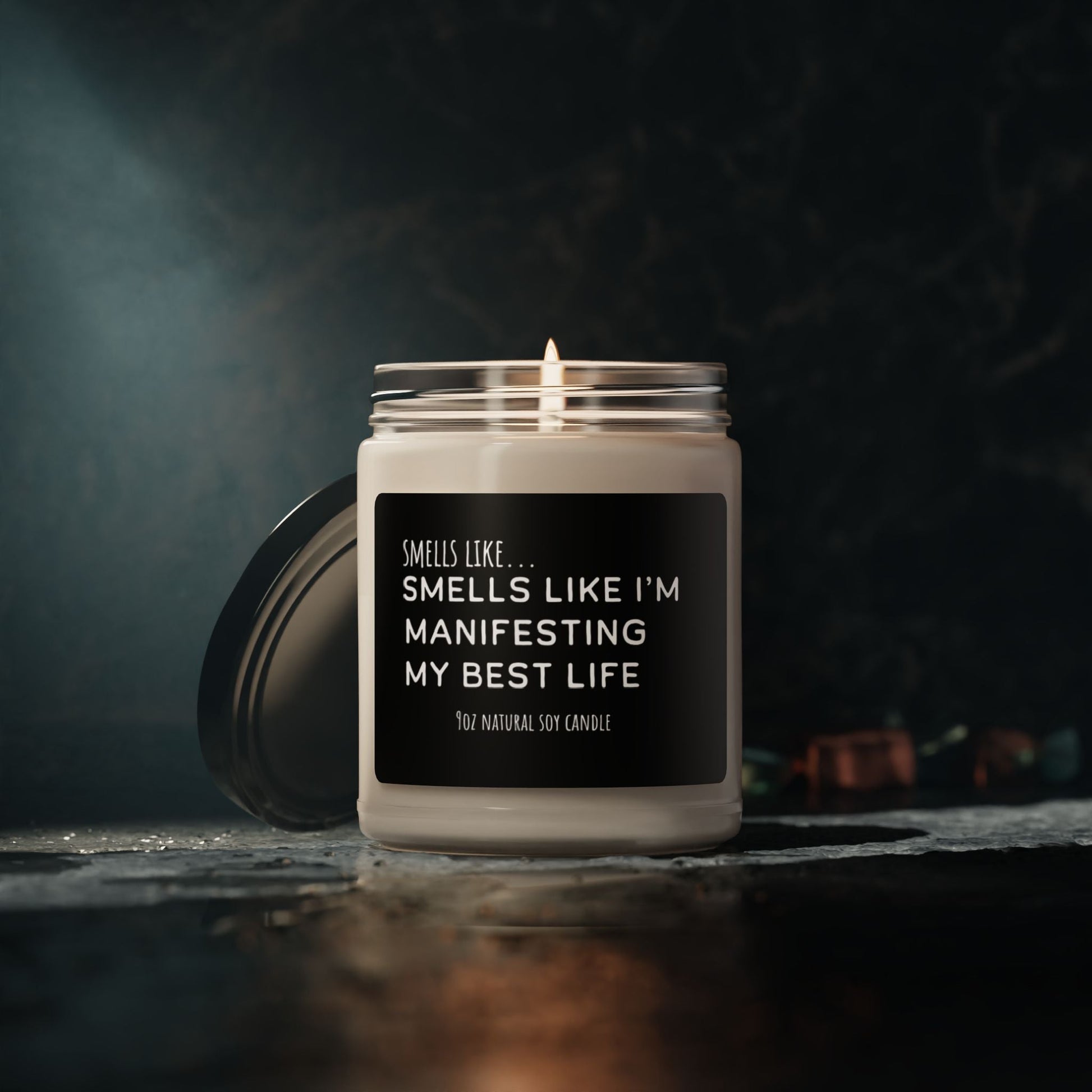 Smells Like I’m Manifesting My Best Life 9oz Soy Candle - The Mystical Moon Online Store