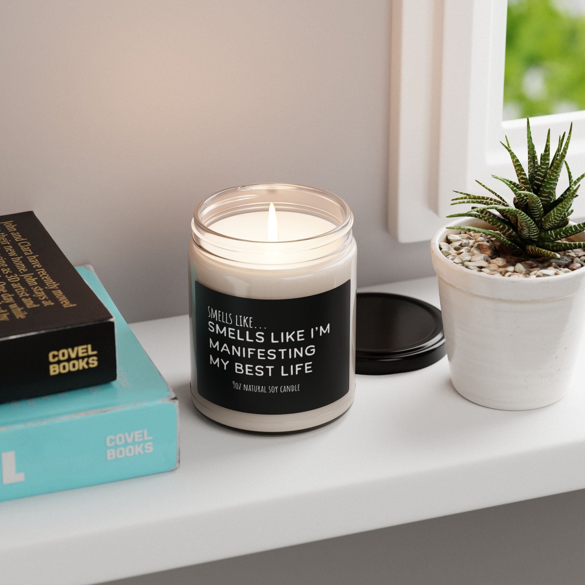 Smells Like I’m Manifesting My Best Life 9oz Soy Candle - The Mystical Moon Online Store