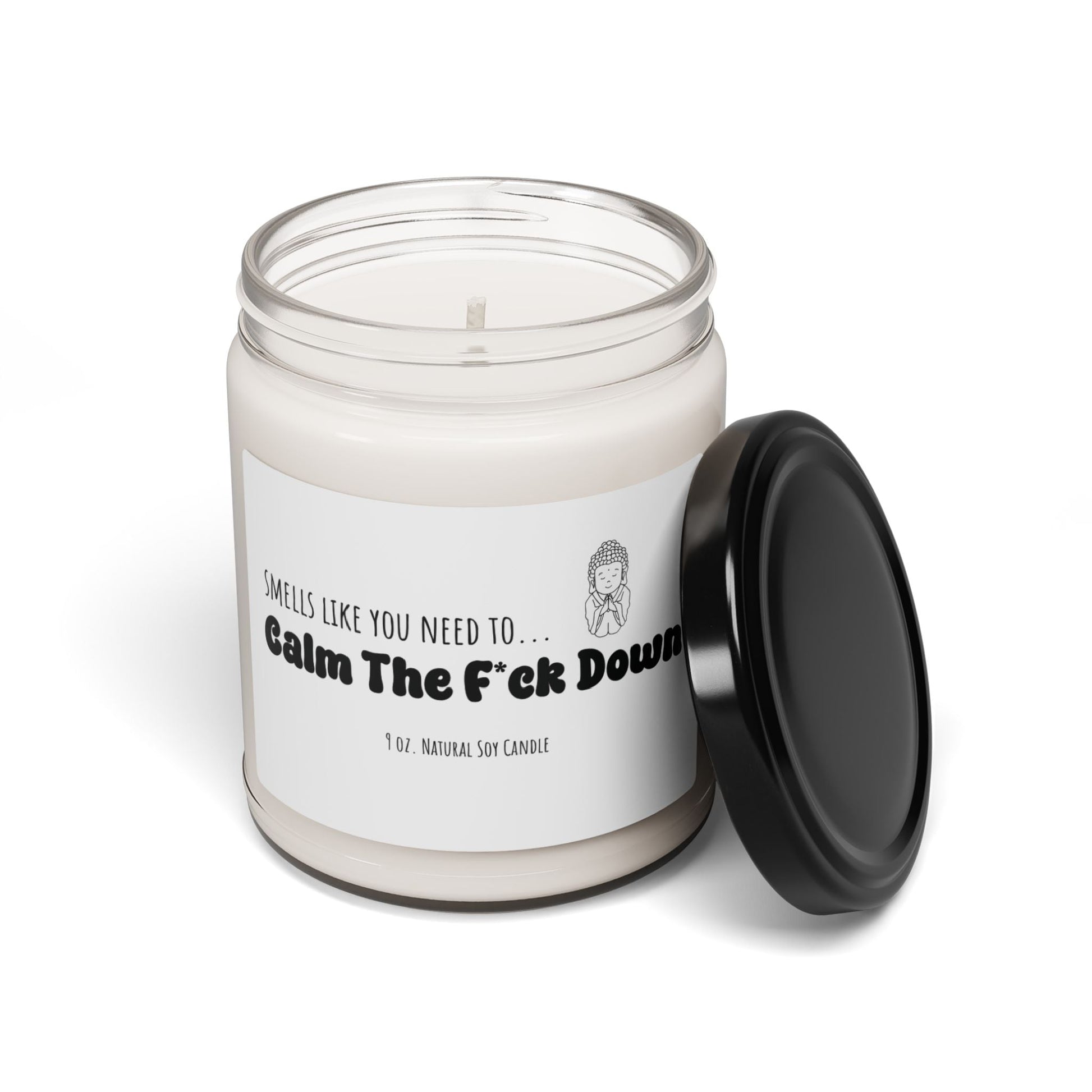 Smells Like You Need To Calm The F*ck Down Meditation Candle, Hippy Candle Gift, Zen Gift For Her/Him