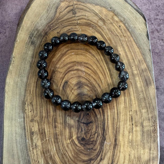 Smoky Quartz Beaded Bracelet 8mm - The Mystical Moon Online Store