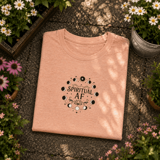 Spiritual AF T-Shirt — Moon Phase Graphic Tee for Mystic Vibes - The Mystical Moon