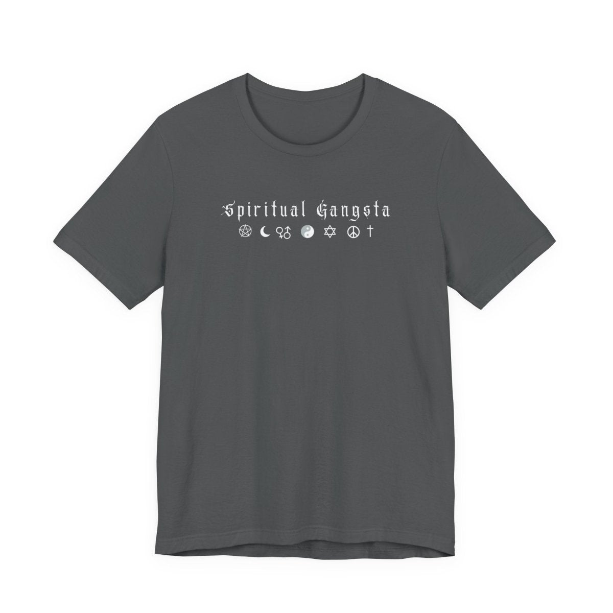Spiritual Gangsta T‑Shirt — Gothic Sacred Symbols Tee - The Mystical Moon Online Store