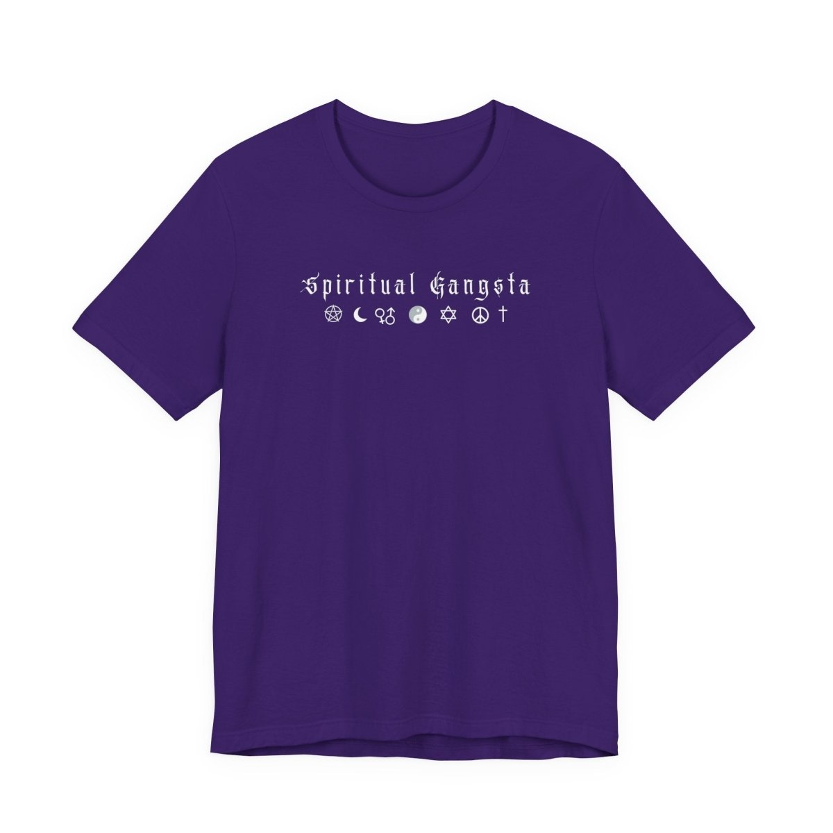 Spiritual Gangsta T‑Shirt — Gothic Sacred Symbols Tee - The Mystical Moon Online Store