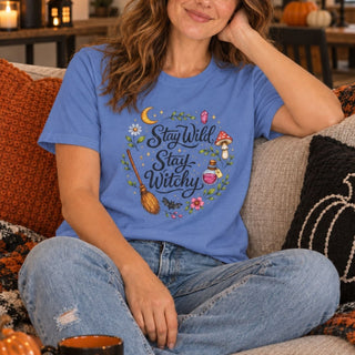 Stay Wild Stay Witchy Witchy Graphic Tee - The Mystical Moon