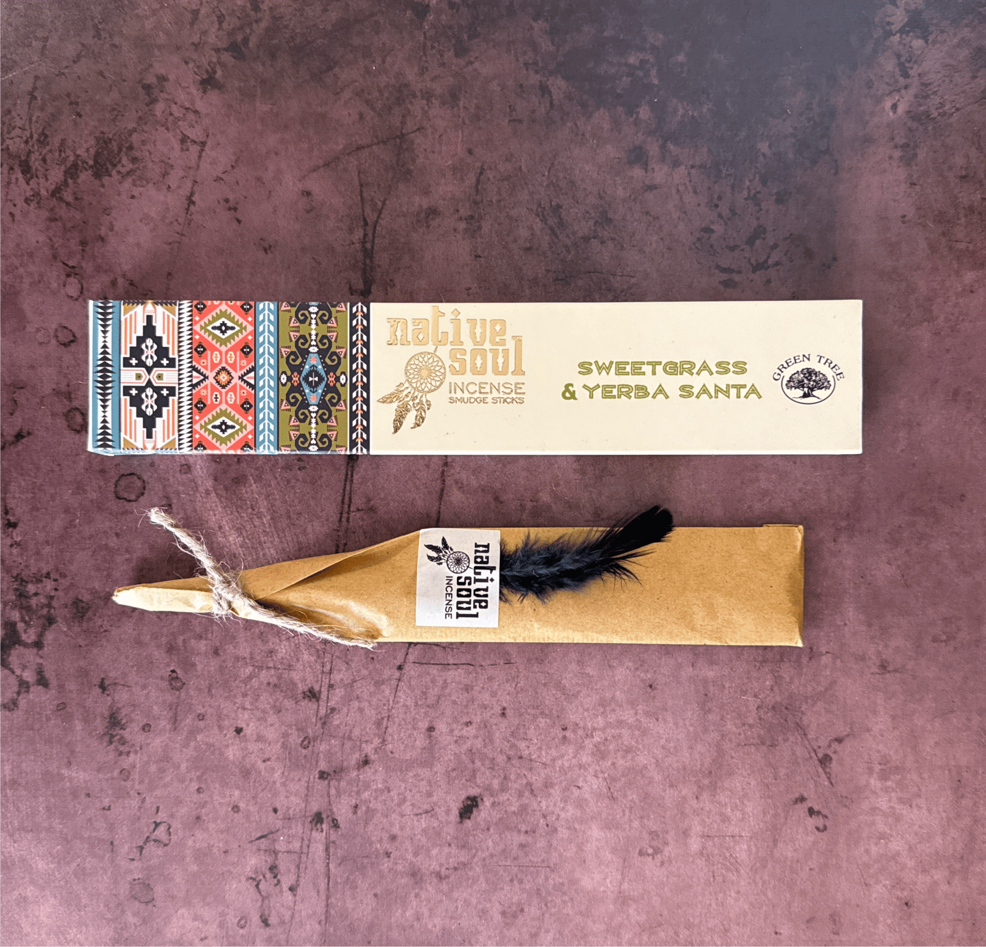 Sweetgrass and Yerba Santa Native Soul Incense Sticks 15 gram - The Mystical Moon Online Store