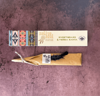 Sweetgrass and Yerba Santa Native Soul Incense Sticks 15 gram - The Mystical Moon Online Store
