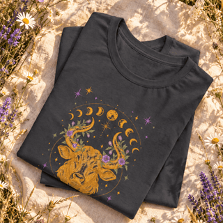 Taurus Rooted in Magic Zodiac Tee - The Mystical Moon