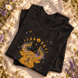 Taurus Rooted in Magic Zodiac Tee - The Mystical Moon