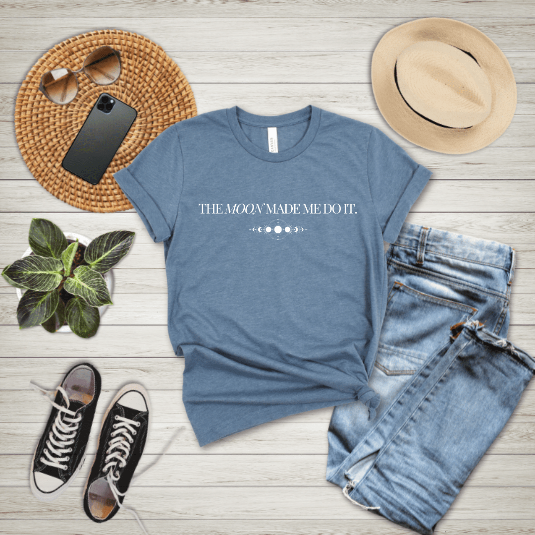The Moon Made Me Do It T-Shirt - The Mystical Moon Online Store