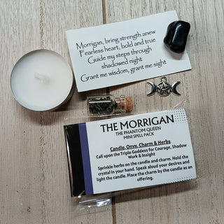 The Morrigan The Phantom Queen Mini Spell Ritual Kit – Travel Pack - The Mystical Moon Online Store