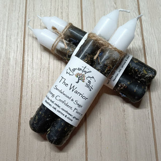 The Warrior Herbal 6 inch Candles - The Mystical Moon Online Store