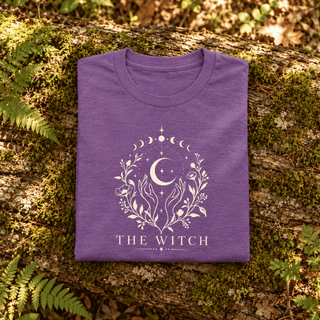 The Witch Celestial Botanical T-Shirt - The Mystical Moon