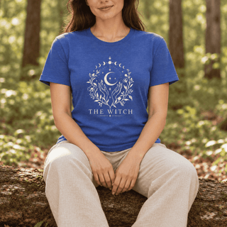 The Witch Celestial Botanical T-Shirt - The Mystical Moon
