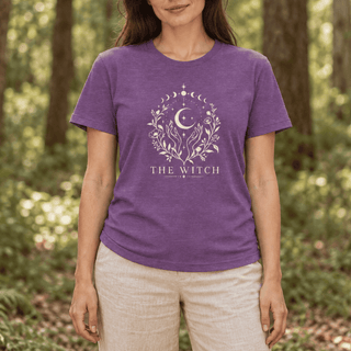 The Witch Celestial Botanical T-Shirt - The Mystical Moon