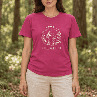 The Witch Celestial Botanical T-Shirt - The Mystical Moon