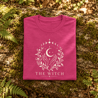 The Witch Celestial Botanical T-Shirt - The Mystical Moon