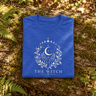 The Witch Celestial Botanical T-Shirt - The Mystical Moon