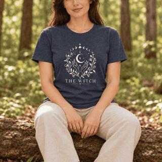 The Witch Celestial Botanical T-Shirt - The Mystical Moon