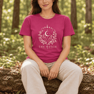 The Witch Celestial Botanical T-Shirt - The Mystical Moon