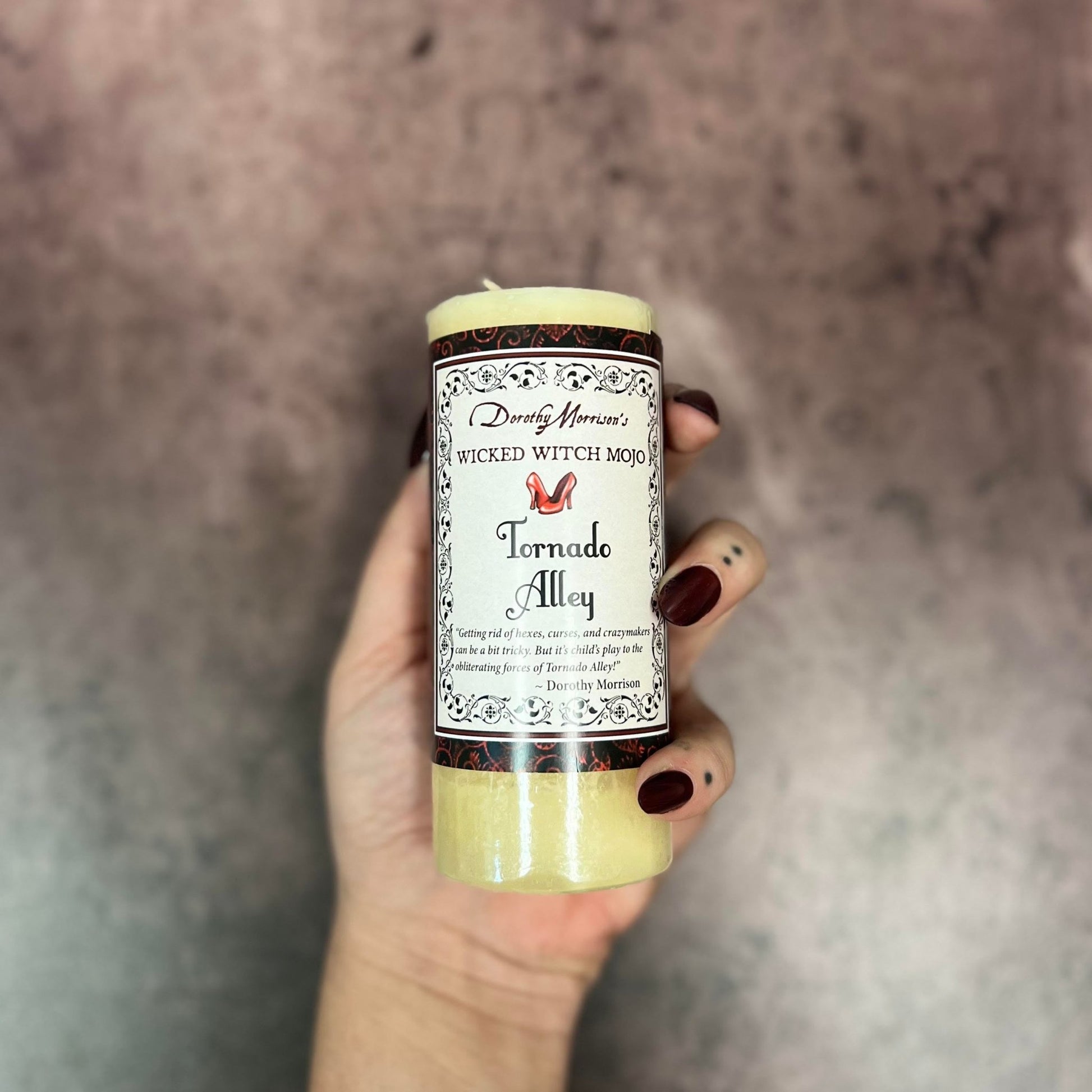 Tornado Alley Wicked Witch Mojo Pillar Candle - The Mystical Moon Online Store