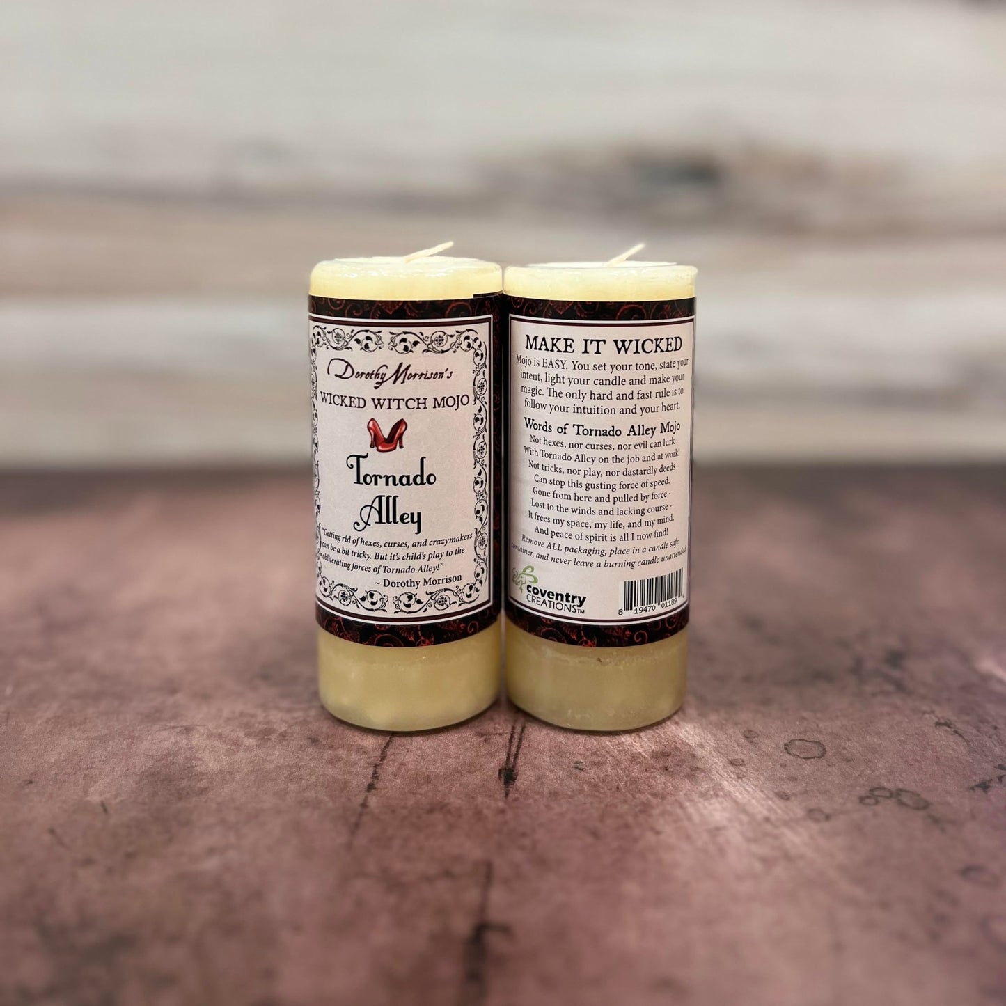 Tornado Alley Wicked Witch Mojo Pillar Candle - The Mystical Moon Online Store