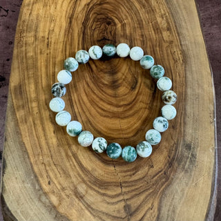 Tree Agate Beaded Bracelet 8mm - The Mystical Moon Online Store