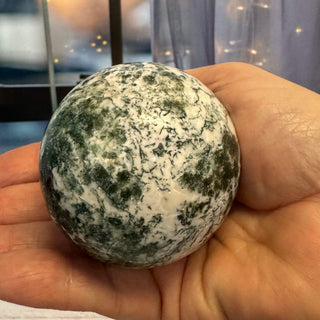 Tree Agate Sphere - The Mystical Moon