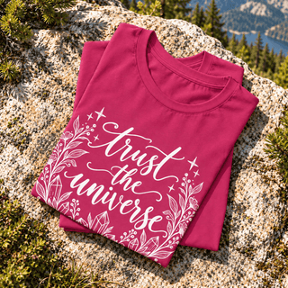 Trust The Universe Crystal Botanical Tee - The Mystical Moon