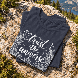 Trust The Universe Crystal Botanical Tee - The Mystical Moon