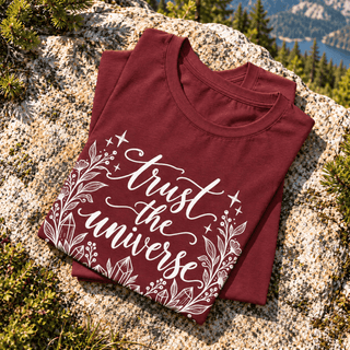 Trust The Universe Crystal Botanical Tee - The Mystical Moon