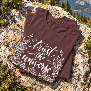 Trust The Universe Crystal Botanical Tee - The Mystical Moon