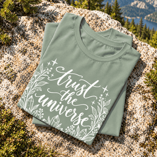Trust The Universe Crystal Botanical Tee - The Mystical Moon