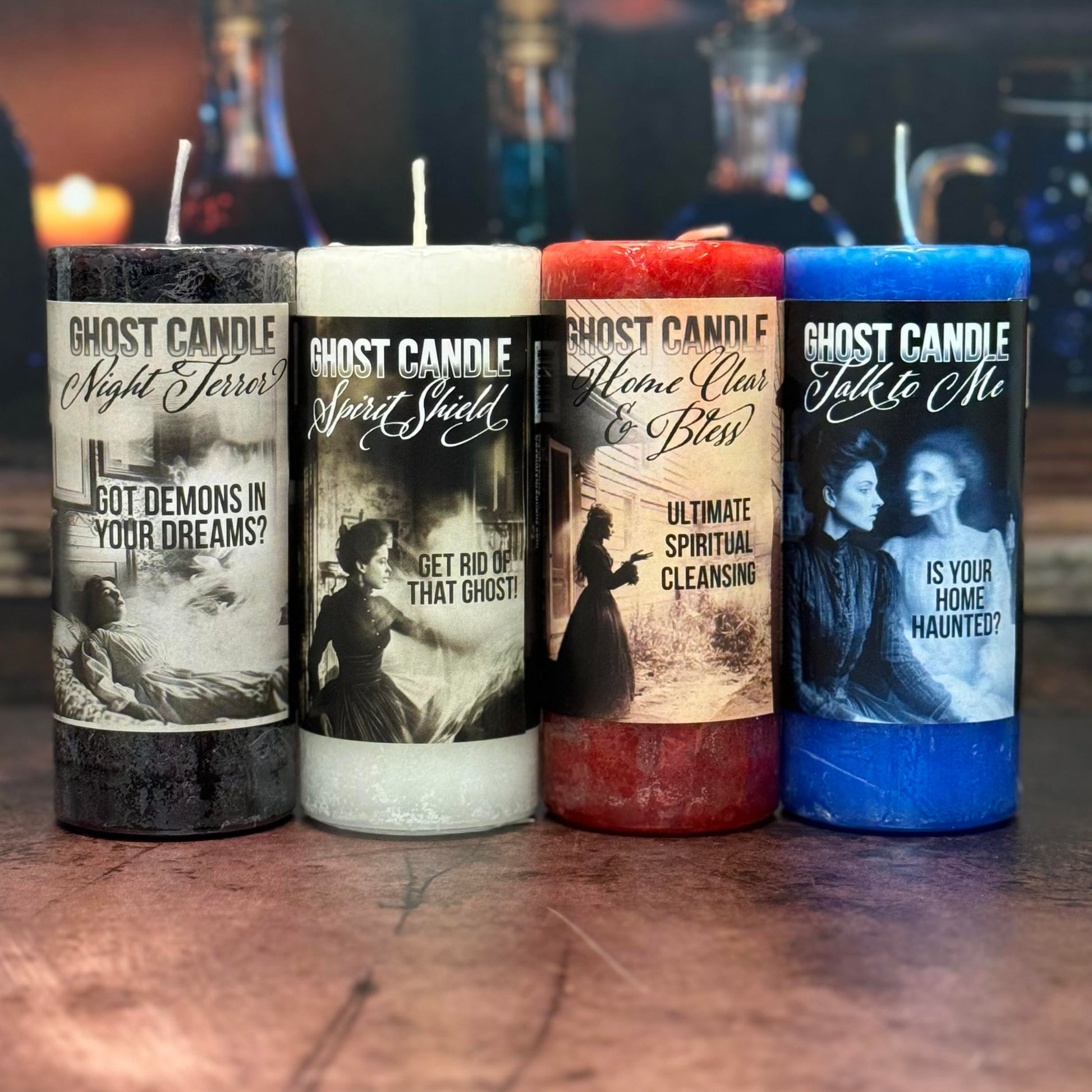 Coventry ghost candle line for clearing and blessing, protection