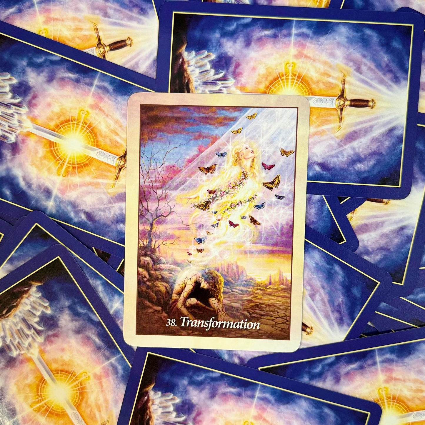 Transformation card in the oracle of the angels oracle