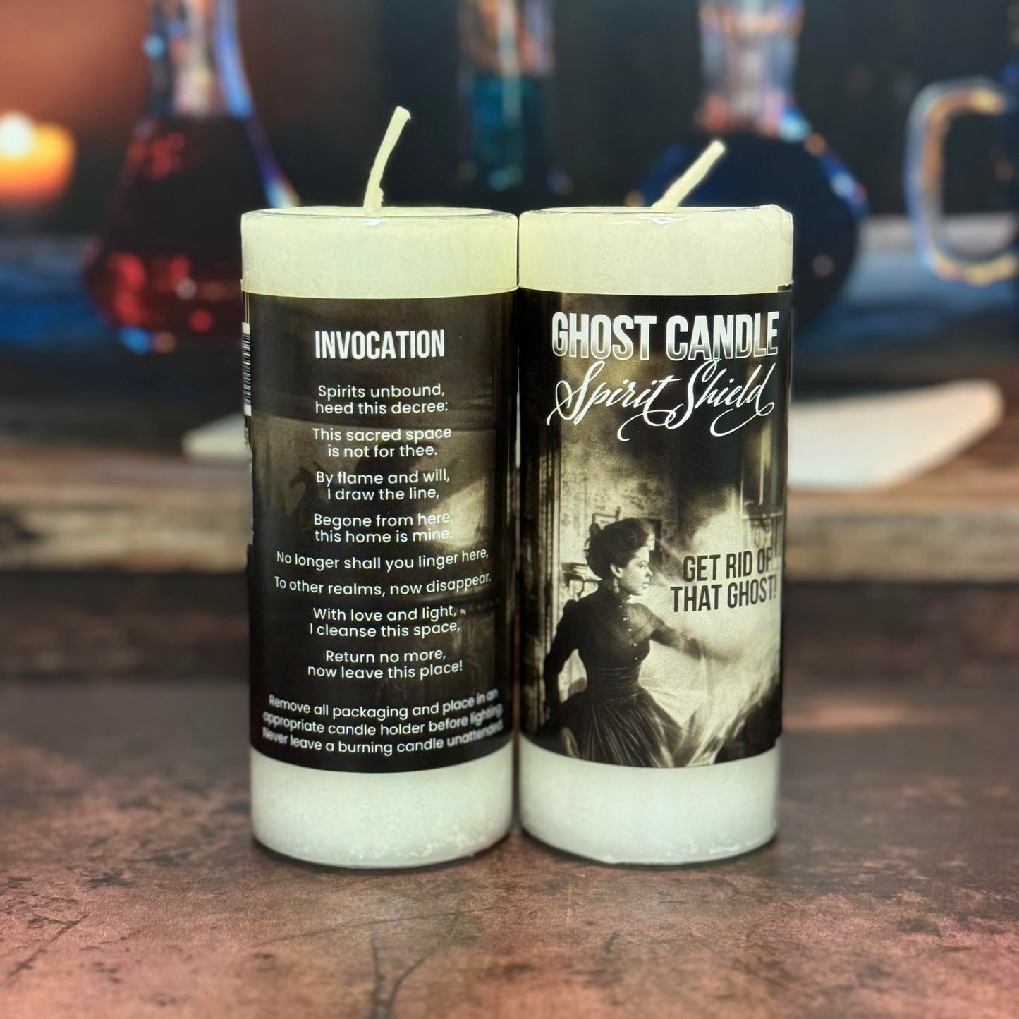 Spirit Shield cream candle house clearing