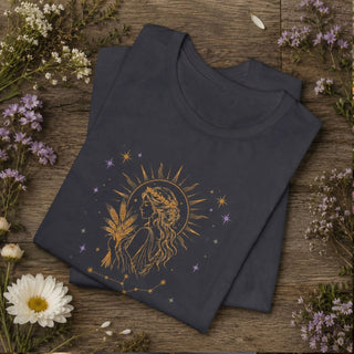 Virgo Divinely Detailed Zodiac Tee - The Mystical Moon