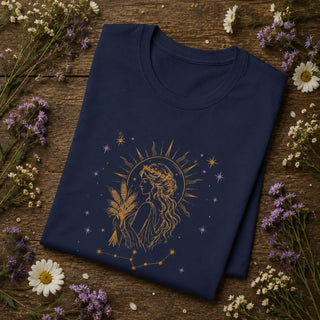 Virgo Divinely Detailed Zodiac Tee - The Mystical Moon