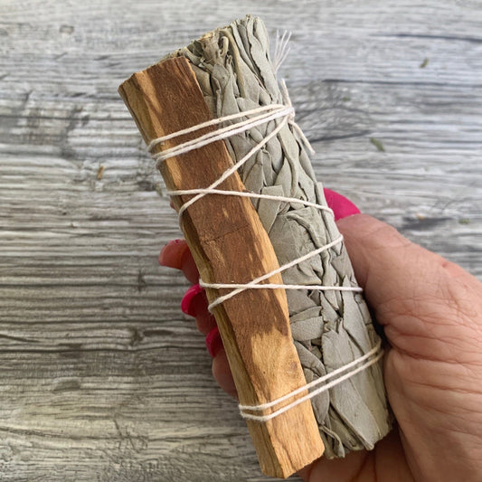 White Sage and Palo Santo Smudge - The Mystical Moon Online Store