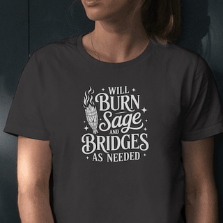 Will Burn Sage and Bridges Tee - The Mystical Moon Online Store