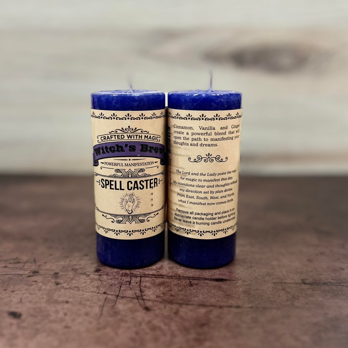 Witch's Brew Spell Caster Pillar Candle - The Mystical Moon Online Store