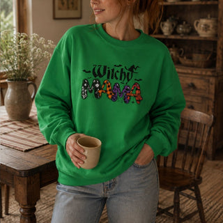 Witchy Mama Sweatshirt — Halloween Mom Crewneck - The Mystical Moon
