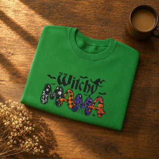 Witchy Mama Sweatshirt — Halloween Mom Crewneck - The Mystical Moon