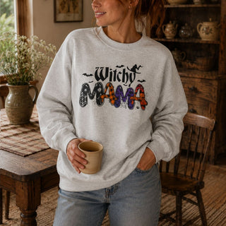 Witchy Mama Sweatshirt — Halloween Mom Crewneck - The Mystical Moon