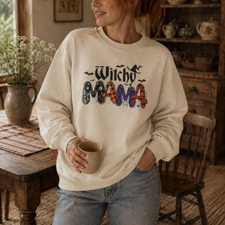 Witchy Mama Sweatshirt — Halloween Mom Crewneck - The Mystical Moon