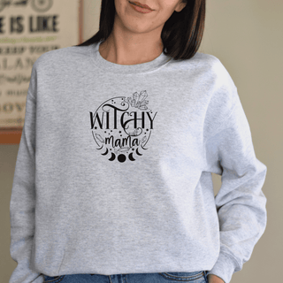 Witchy Mama Sweatshirt, Mom Gift, Gift for Friend, Cozy Sweatshirt, Witchy Apparel, Crewneck Sweatshirt